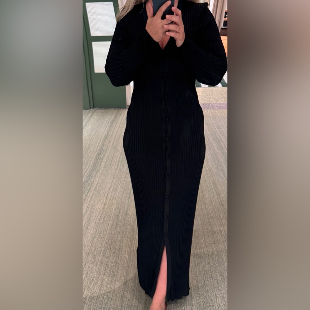 Zimmermann Black Sleeveless Bodycon Dress